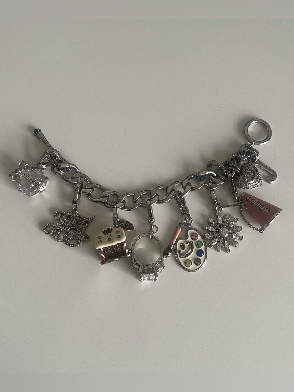 Juicy Couture Silver Charm Bracelet